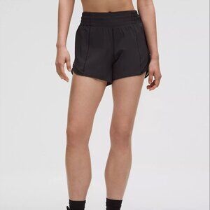 Lululemon's Hotty Hot High-Rise Lined Short 4" (color : black)
